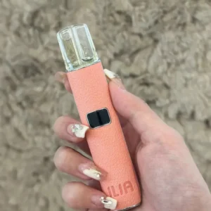 ILIA哩啞皮革主機-通用一代煙彈 -智能調節-手感厚實-台灣現貨 - 樱花粉