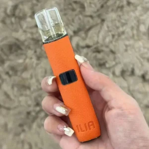 ILIA哩啞皮革主機-通用一代煙彈 -智能調節-手感厚實-台灣現貨 - Hermes橙