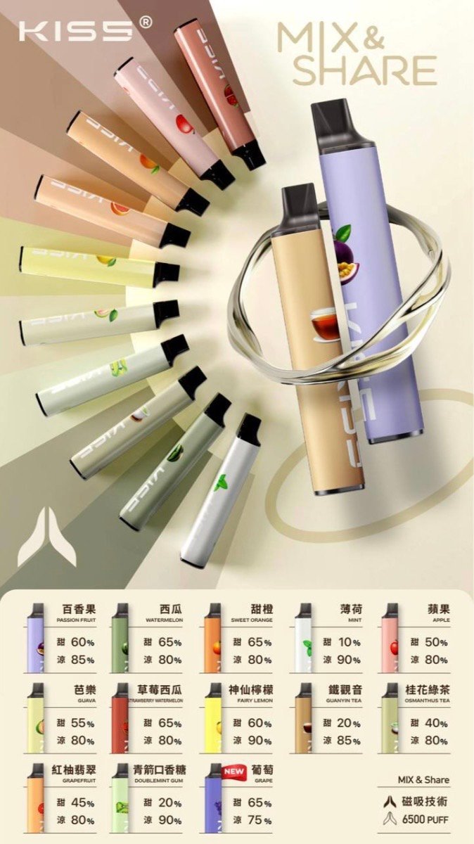 KIS5凱斯6500口拋棄式-大容量 -口感醇厚-台灣正品