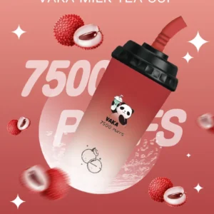 VAKA奶茶杯-7500口拋棄式 -大容量-絲滑順口-續航穩定 - 荔枝