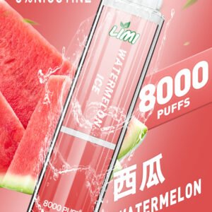 LIMI 8000口抛棄式-超大容量-外觀發光-口感醇厚-續航穩定 - 西瓜