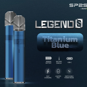 SP2S思博瑞-鈦色主機-通用一代煙彈-霧化均匀-台灣現貨 - 流星藍