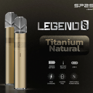 SP2S思博瑞-鈦色主機-通用一代煙彈-霧化均匀-台灣現貨 - 鈦原色