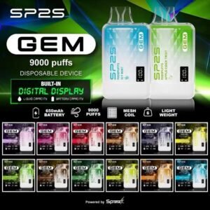 SP2S思博瑞-GEM 9000口拋棄式-超大容量設計-續航穩定